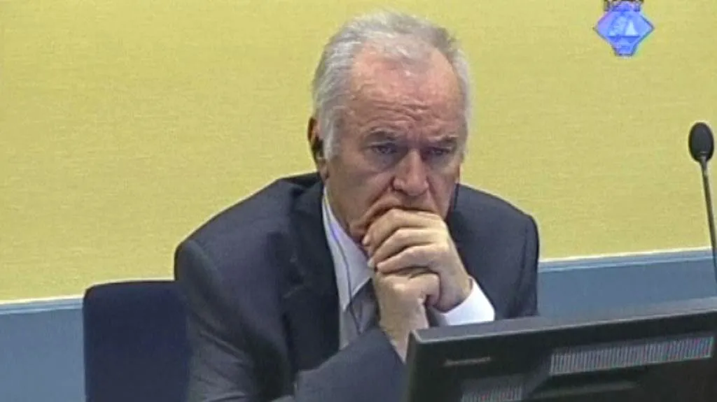 Ratko Mladić u soudu v Haagu
