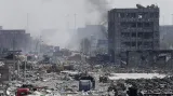 Ulice v blízkosti místa exploze