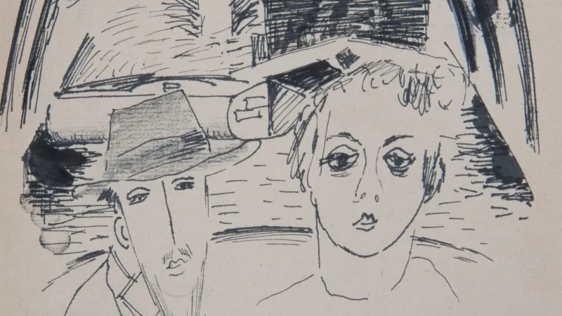 Josef Šíma, Dvojice u řeky, 1923