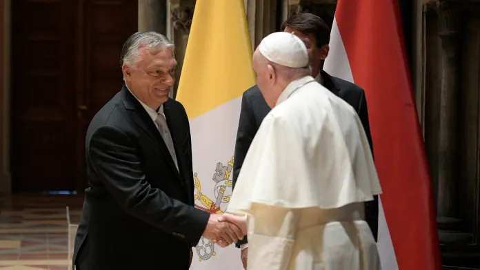 Papež František a Viktor Orbán