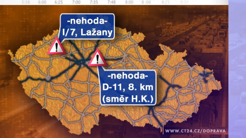Dopravní situace v 9:00