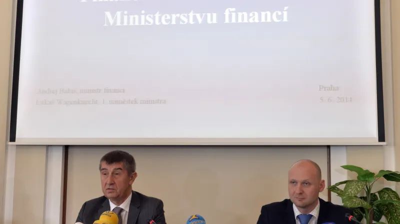 Andrej Babiš (vlevo) a jeho náměstek Lukáš Wagenknecht