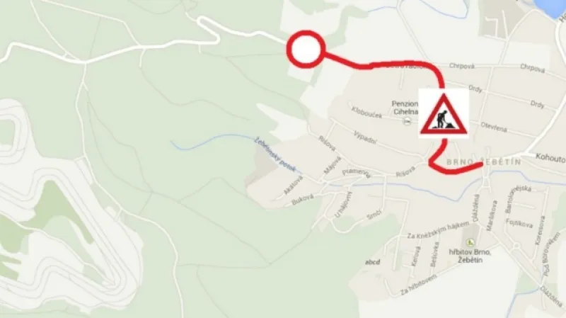 Doprava po silnici III/3842 od Žebětína