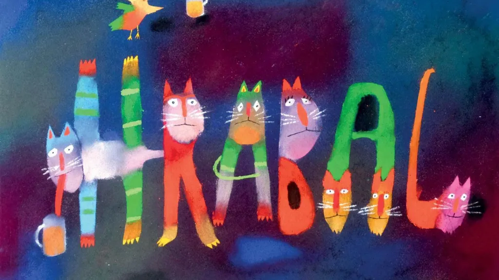 Z výstavy Pocta Bohumilu Hrabalovi