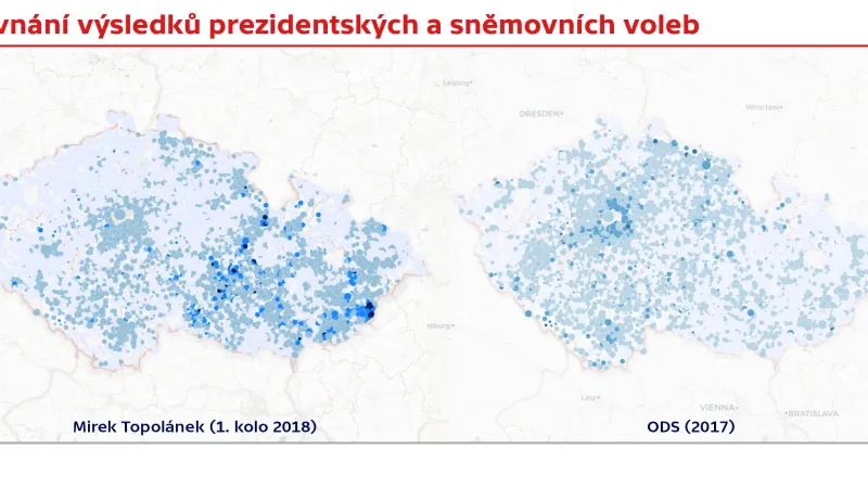 Srovnání výsledků prezidentských a sněmovních voleb