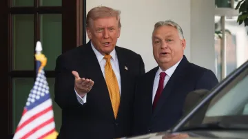 Prezident USA Donald Trump přijal v Bílém domě maďarského premiéra Viktora Orbána