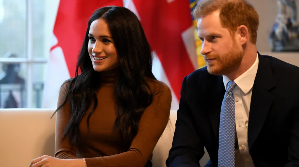 Britský princ Harry s manželkou Meghan
