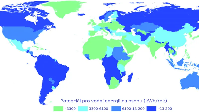 Potenciál pro využití vodní energie