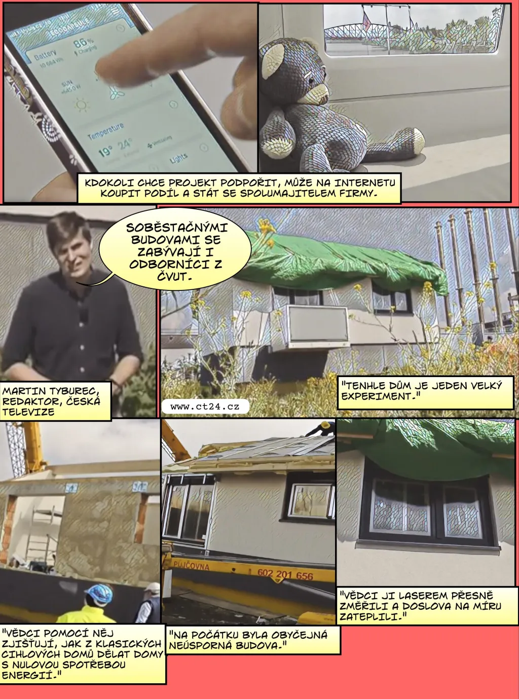 Komiks: Energeticky soběstačné domy
