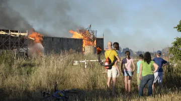 Požár na Barrandově