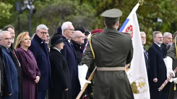 Slavnostní pietní akt při příležitosti 107. výročí vzniku samostatného československého státu