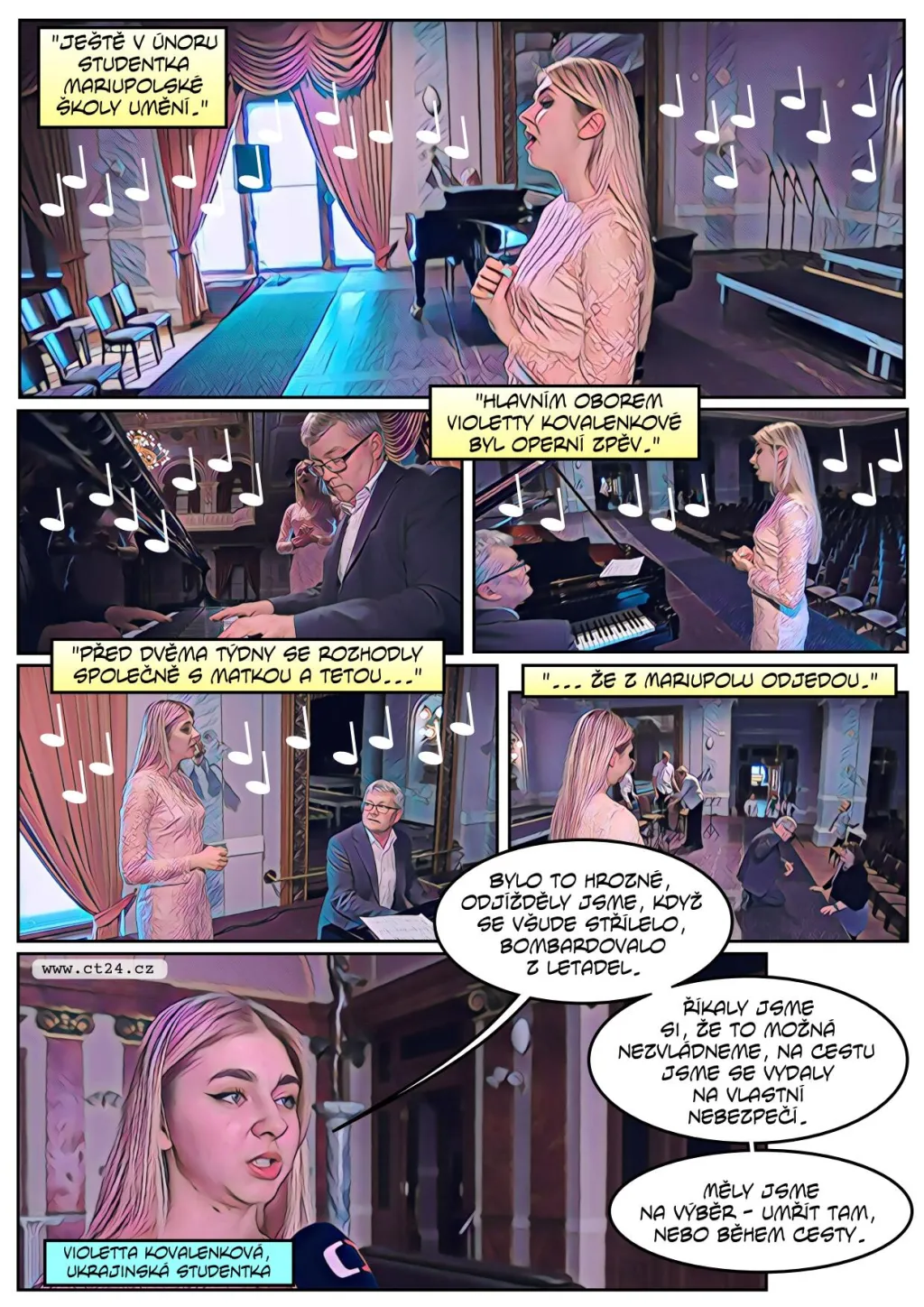 Ukrajinská zpěvačka už zpívá v Česku