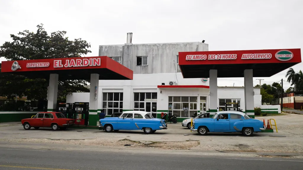 Čerpací stanice v Havaně na snímku z 5. února 2026, ilustrační foto