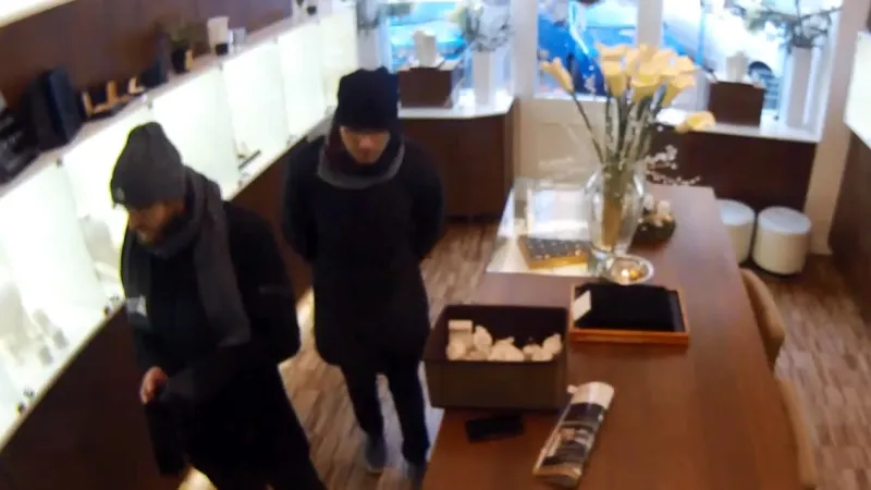 Dvojice, která ukradla šperky za několik milionů