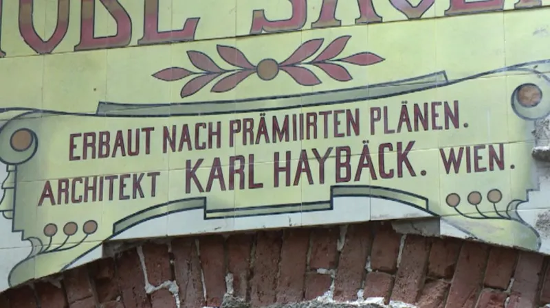 Mozaika v lázních v Kyselce