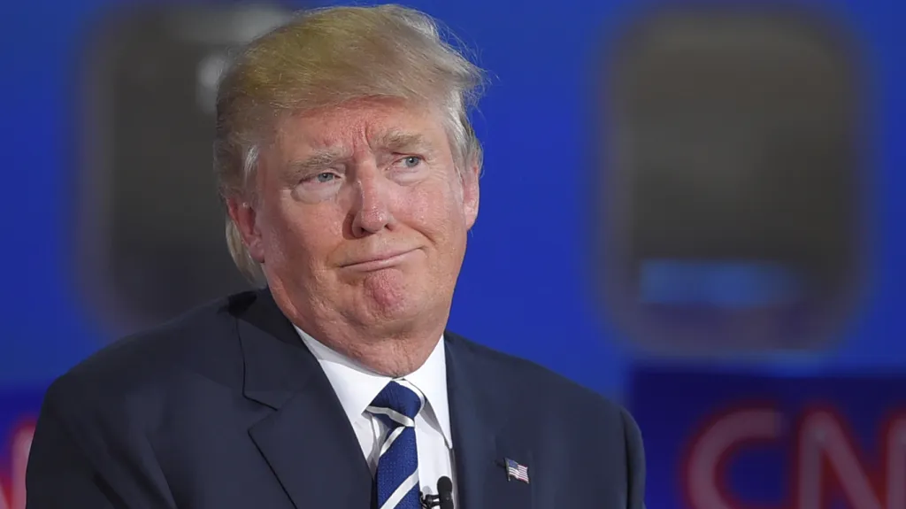 Donald Trump během republikánské debaty na CNN
