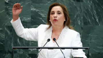 Peruánská prezidentka Dina Boluarteová (září 2025)