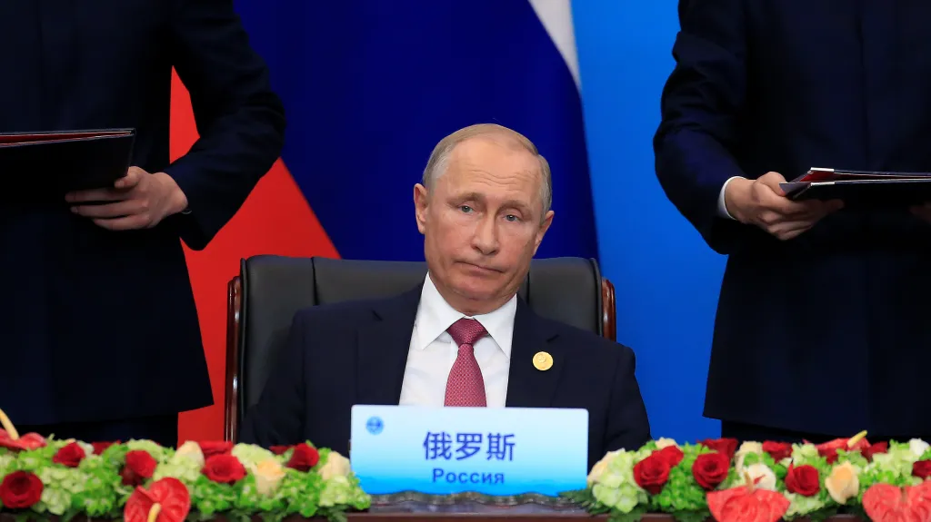 Ruský prezident Vladimir Putin na summitu v Číně