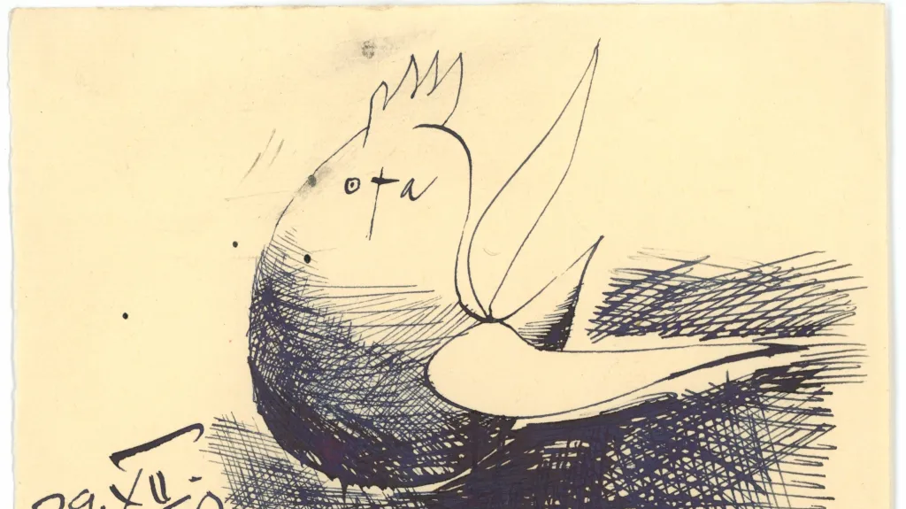 Ota Janeček / Pták Ota v hnízdě, 1948