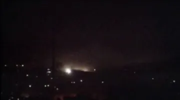 Noční bombardování v pásmu Gazy