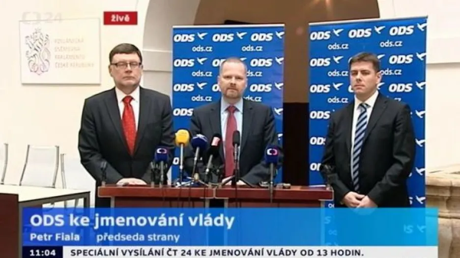 ODS: Nástup nové vlády - špatná zpráva pro podnikatele
