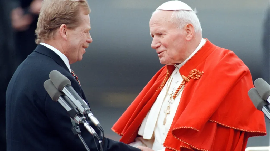 Václav Havel a papež Jan Pavel II.