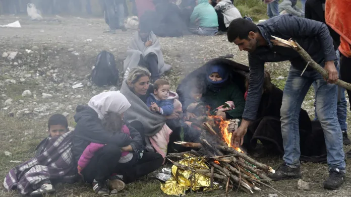 Uprchlíci u chorvatsko-slovinské hranice