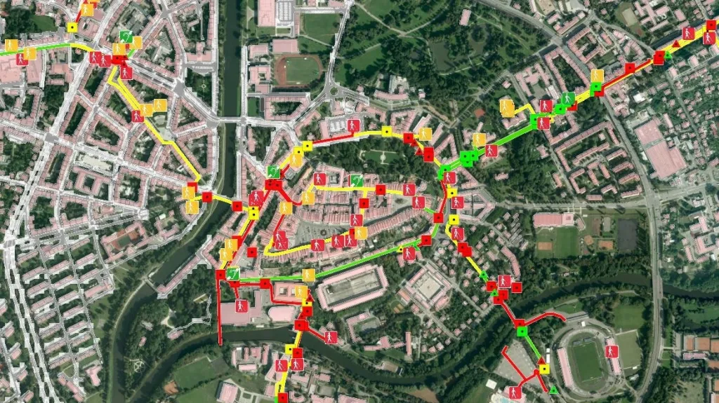 Mapový projekt - Bezbariérový hradec