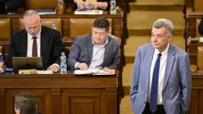 Končící ministr spravedlnosti Pavel Blažek (ODS) ve sněmovně