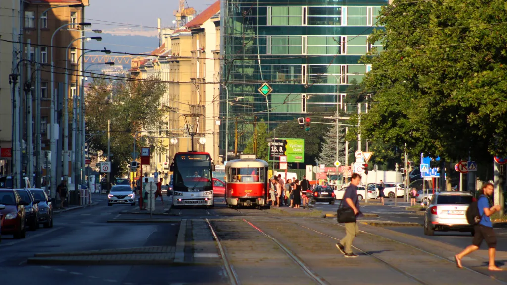 Koněvova ulice v Praze na Žižkově