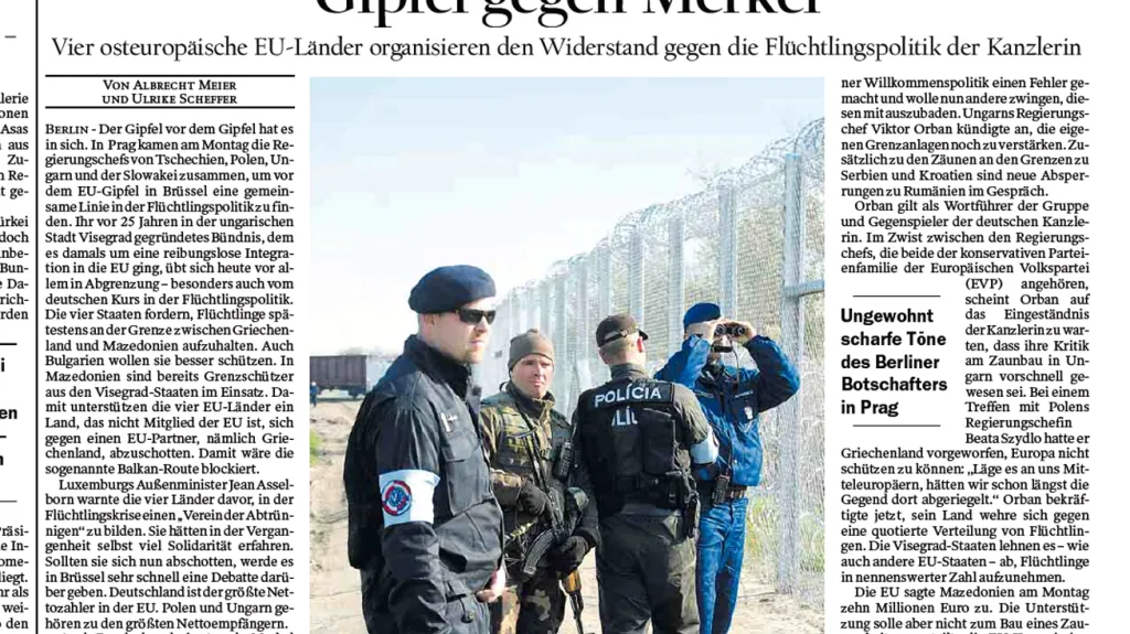 Der Tagesspiegel o summitu V4