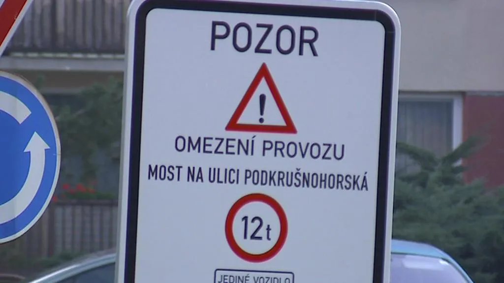 Omezení na litvínovickém mostě