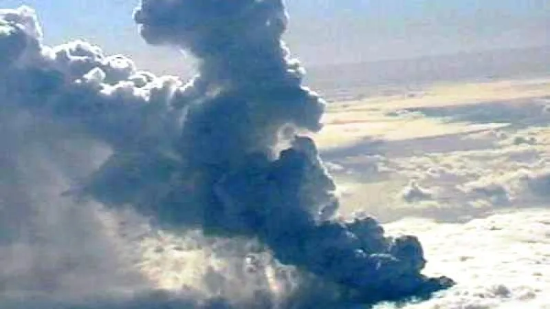 Erupce sopky v islandském ledovci Eyjafjallajökull