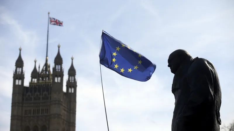 Londýnská demonstrace proti odchodu Británie z EU