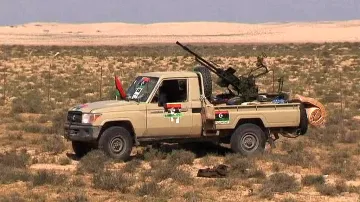 Auto libyjských povstalců