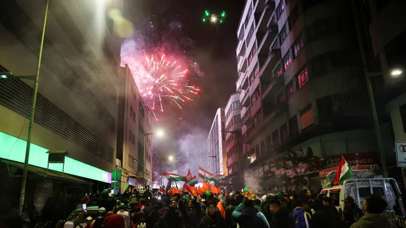 Oslavy zvolení nového bolívijského prezidenta