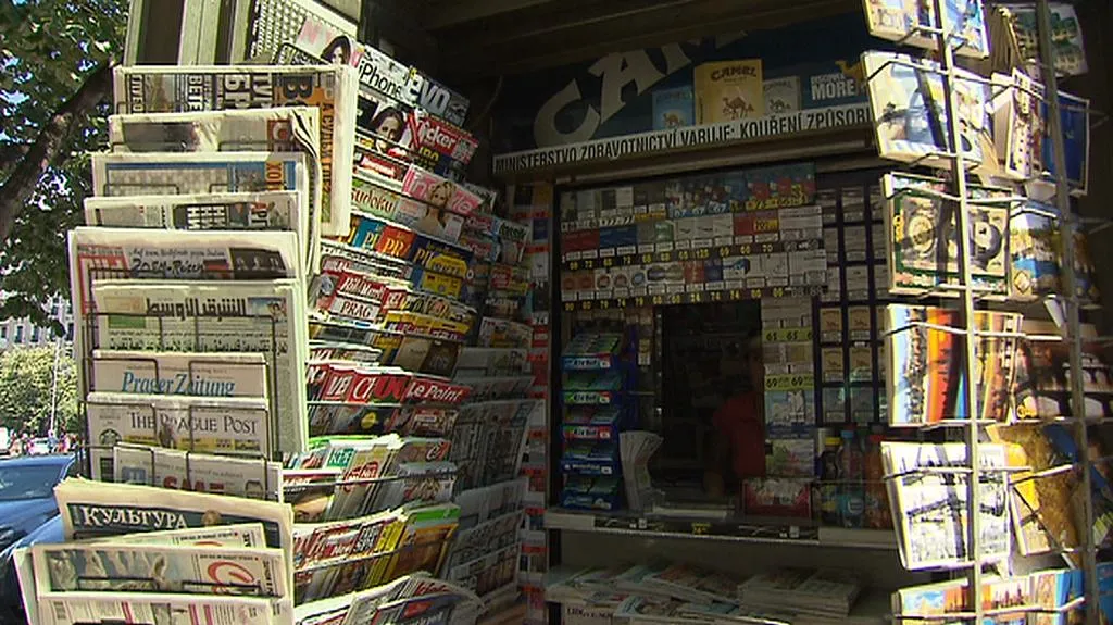 Novinový stánek na Václavském náměstí
