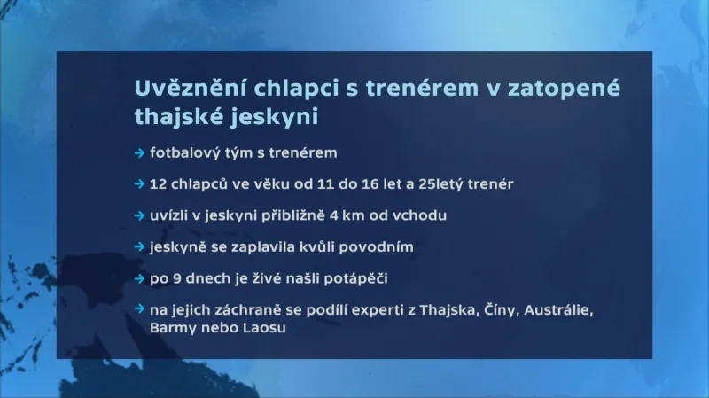 Případ thajských chlapců uvězněných v jeskyni