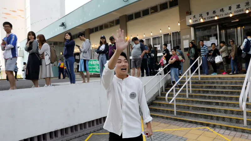 Jeden z vůdců protestního hnutí Jimmy Sham