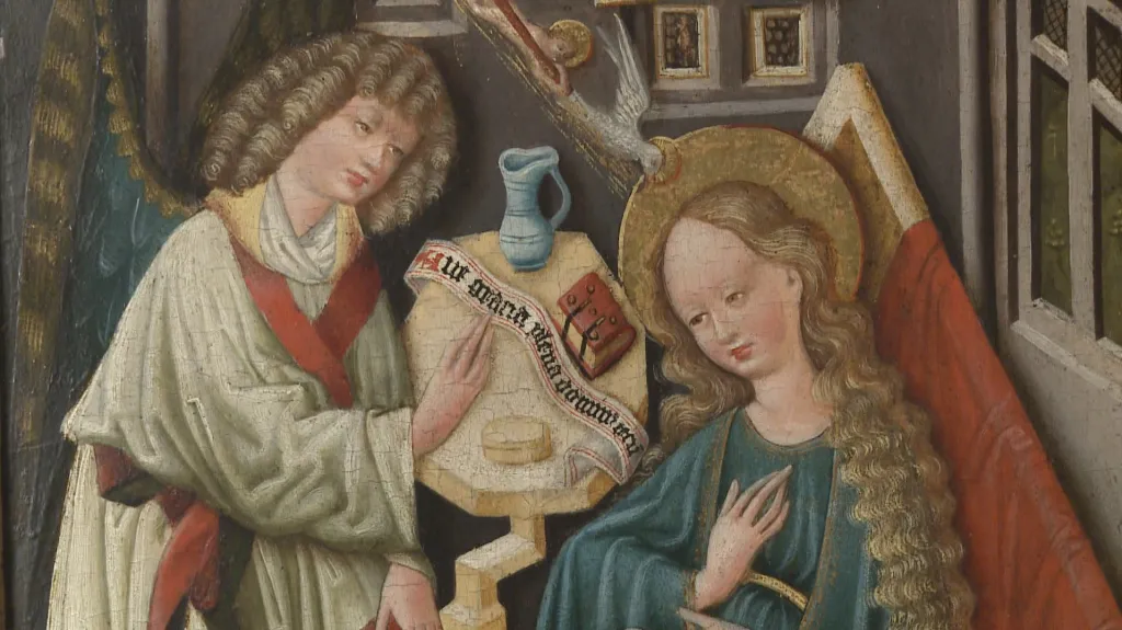 Neznámý autor: Zvěstování (detail)