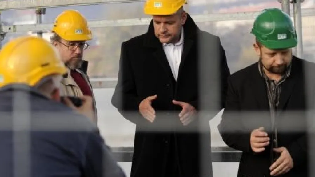 Václav Jehlička se zástupci inspekce