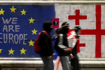 Protesty v Gruzii proti vládě ani po roce nepolevují