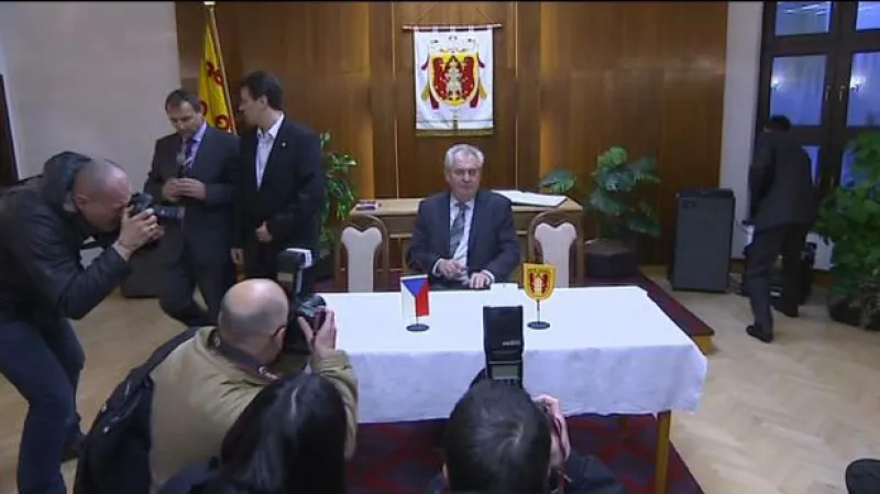 Zeman poděkoval lidem z Nového Veselí za podporu