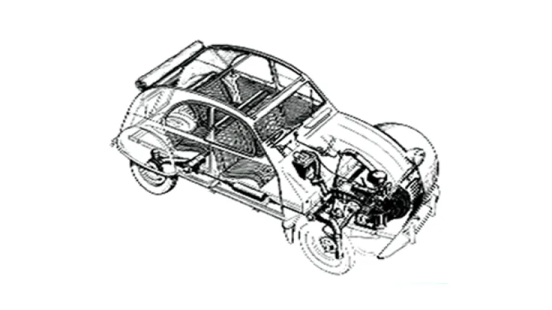 Automobil "kachna" od Citroënu