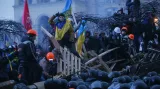 Zásah těžkooděnců v centru Kyjeva