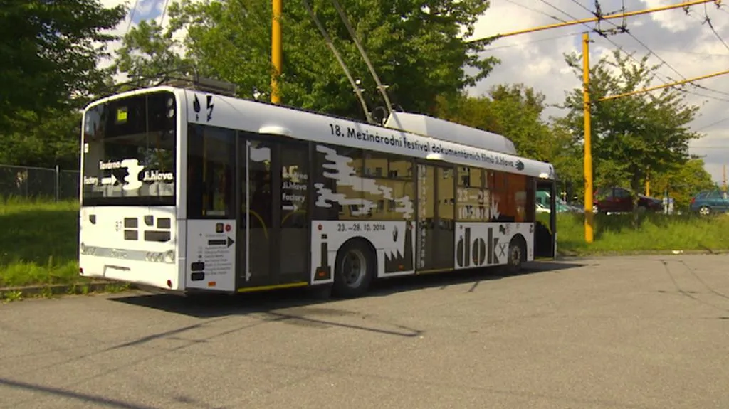 Trolejbus dokumentárního festivalu Ji.hlava