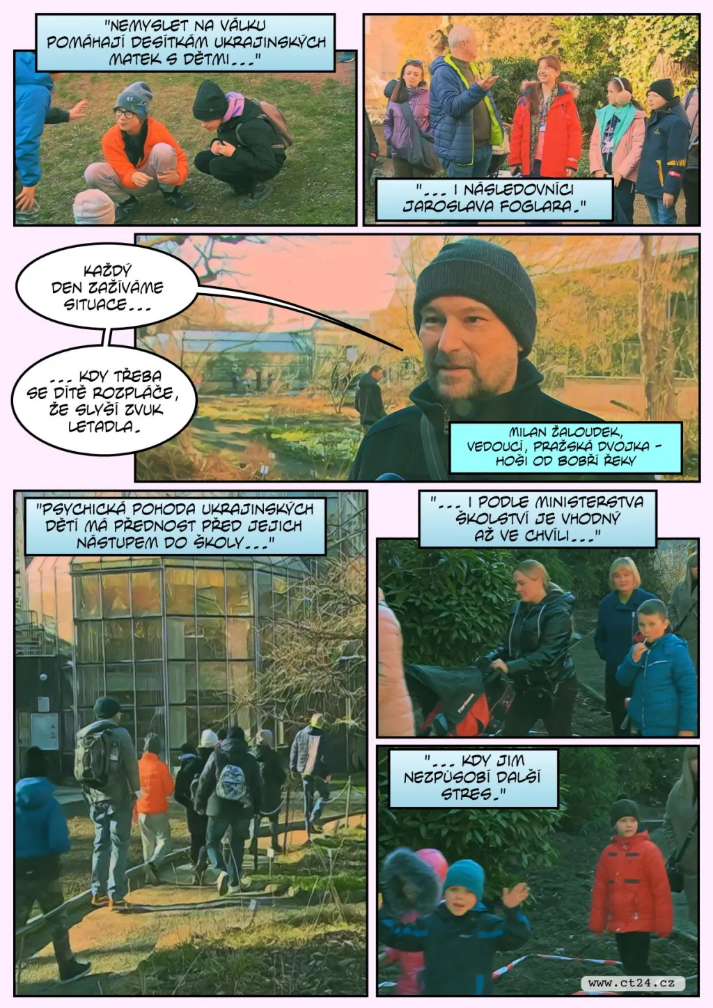 Trávení volného času s dětmi uprchlíků