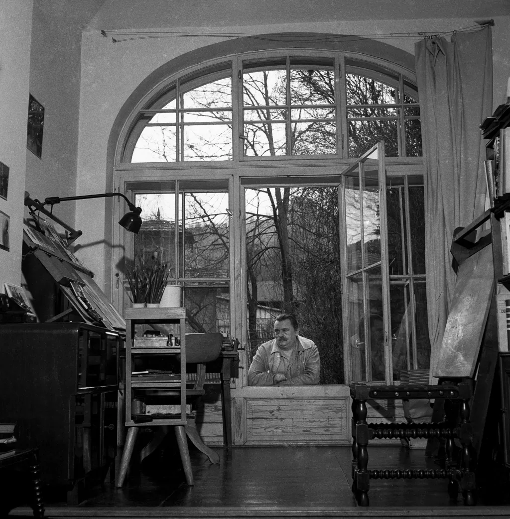 Jiří Trnka na fotografii z roku 1957
