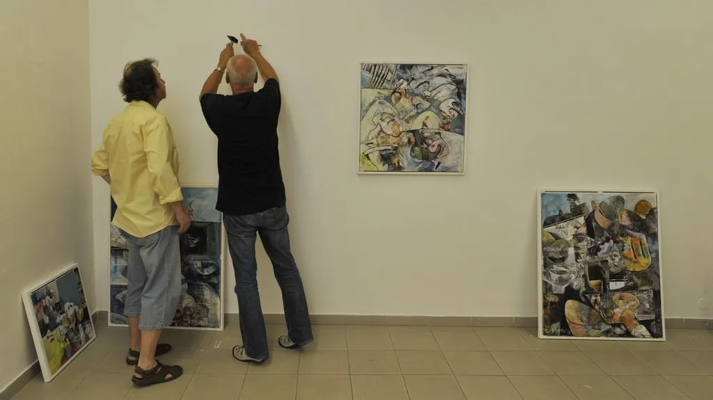 Příprava výstavy Interama 012 v olomoucké Galerii G