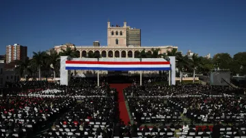 Slavnostní ceremoniál ke střídání paraguayských prezidentů